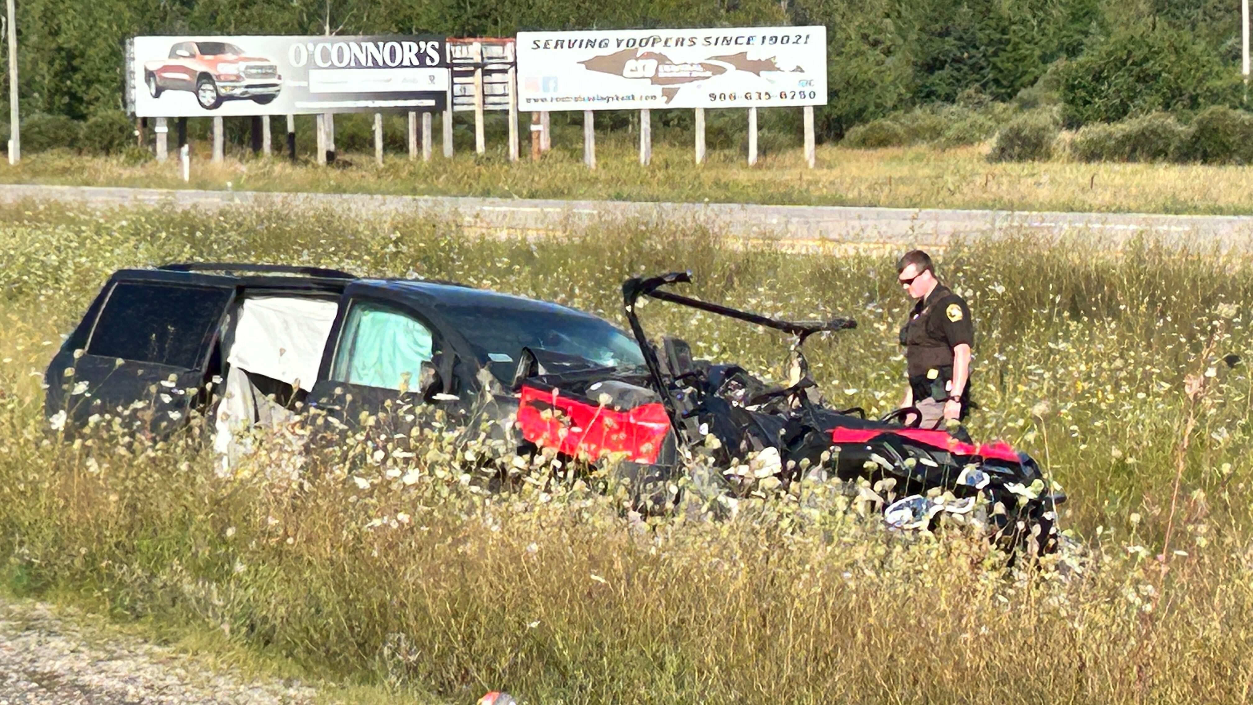 UPDATE: ORV driver dies in crash with minivan on I-75 in Chippewa 