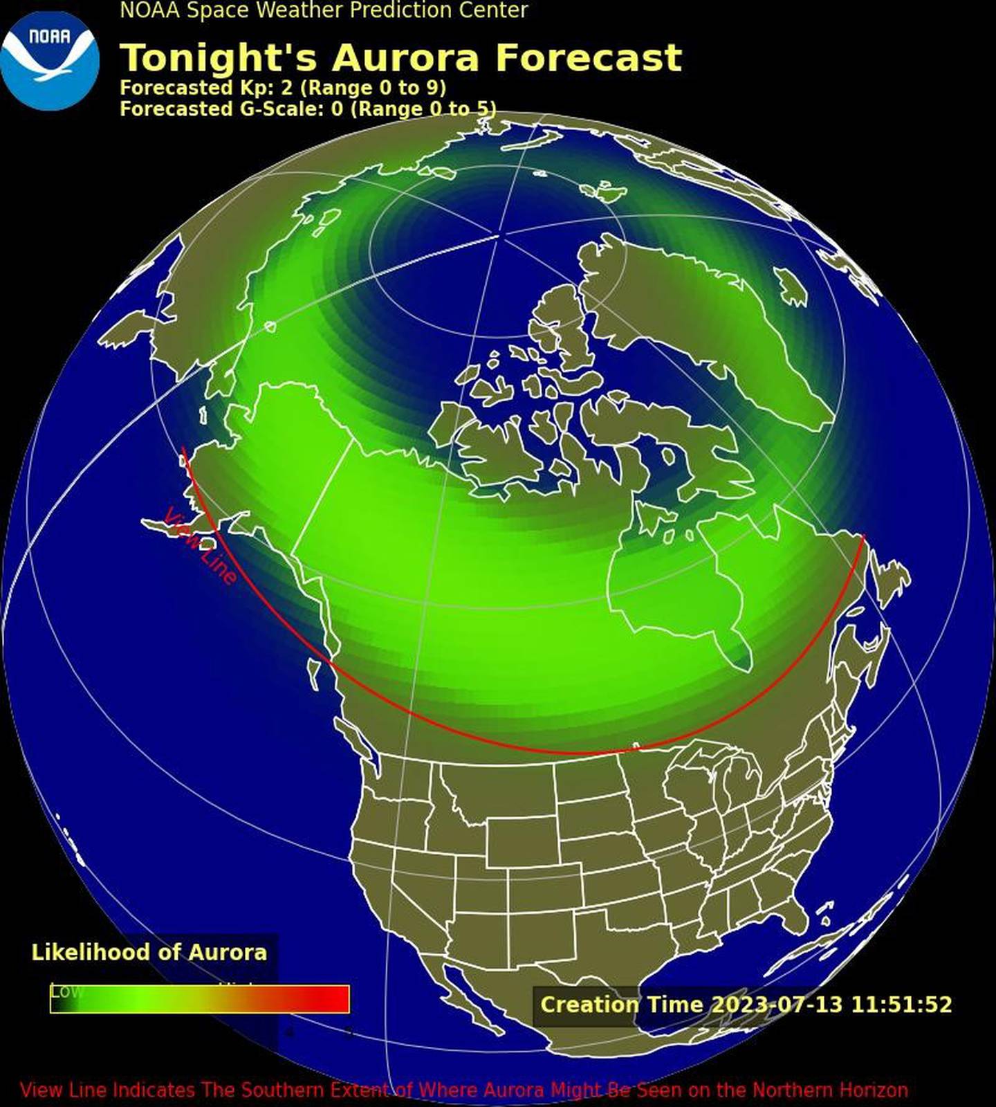 A look at Northern Michigan’s chances of seeing the Northern Lights